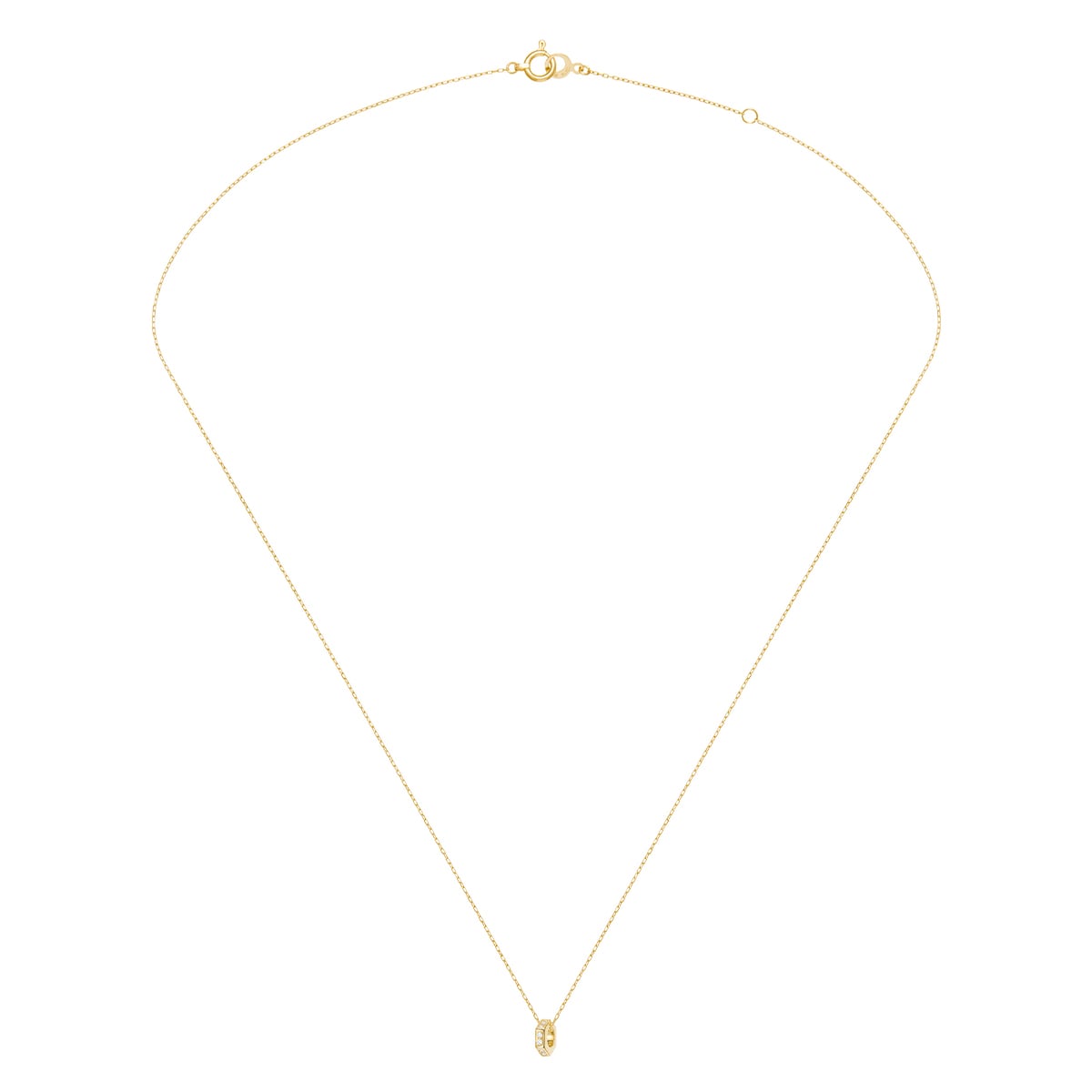 ruche rouler diamond necklace