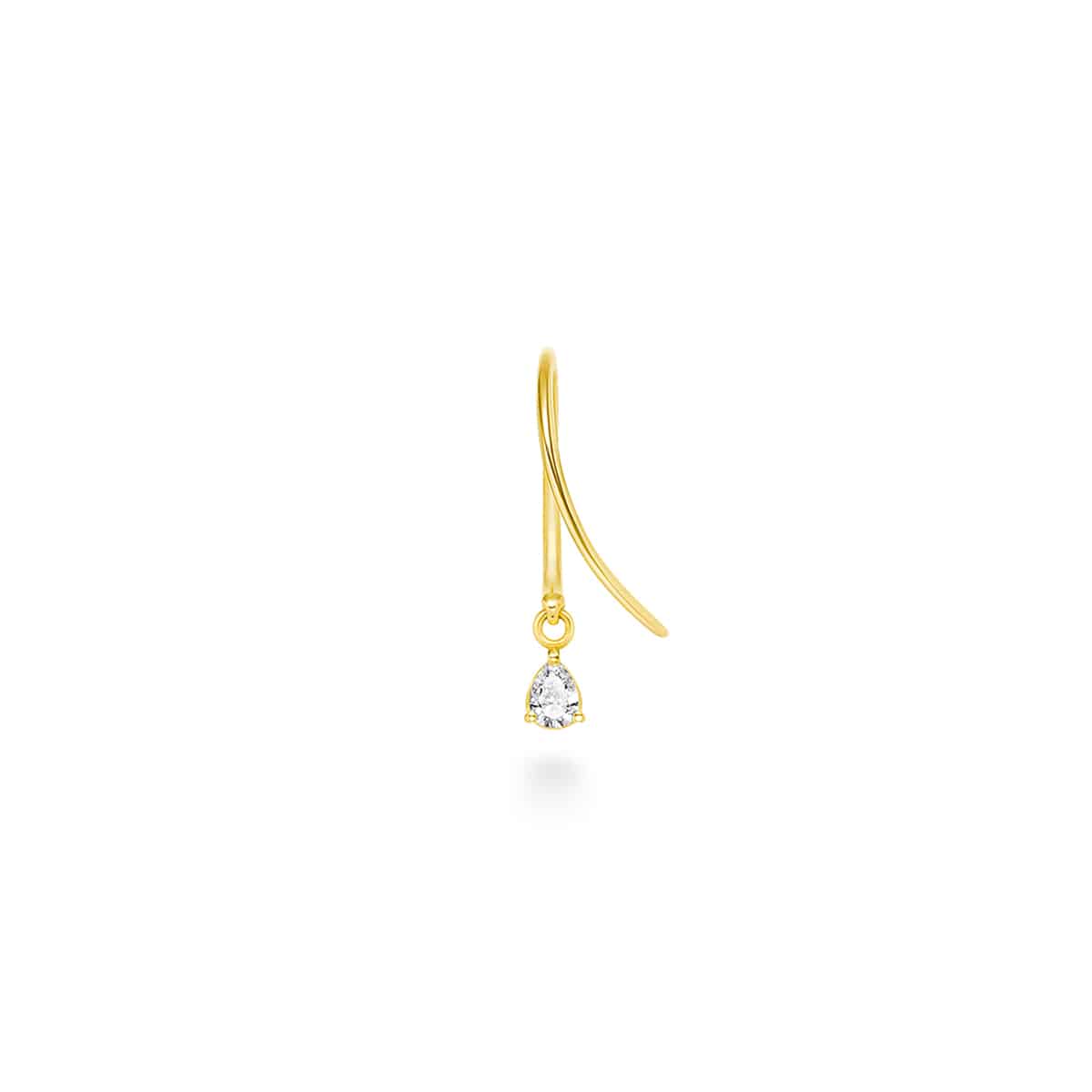 droplet earring (diamond)