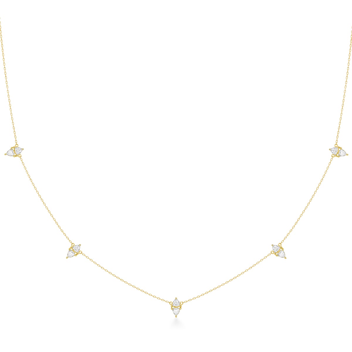 cerf-volant losange diamond station necklace