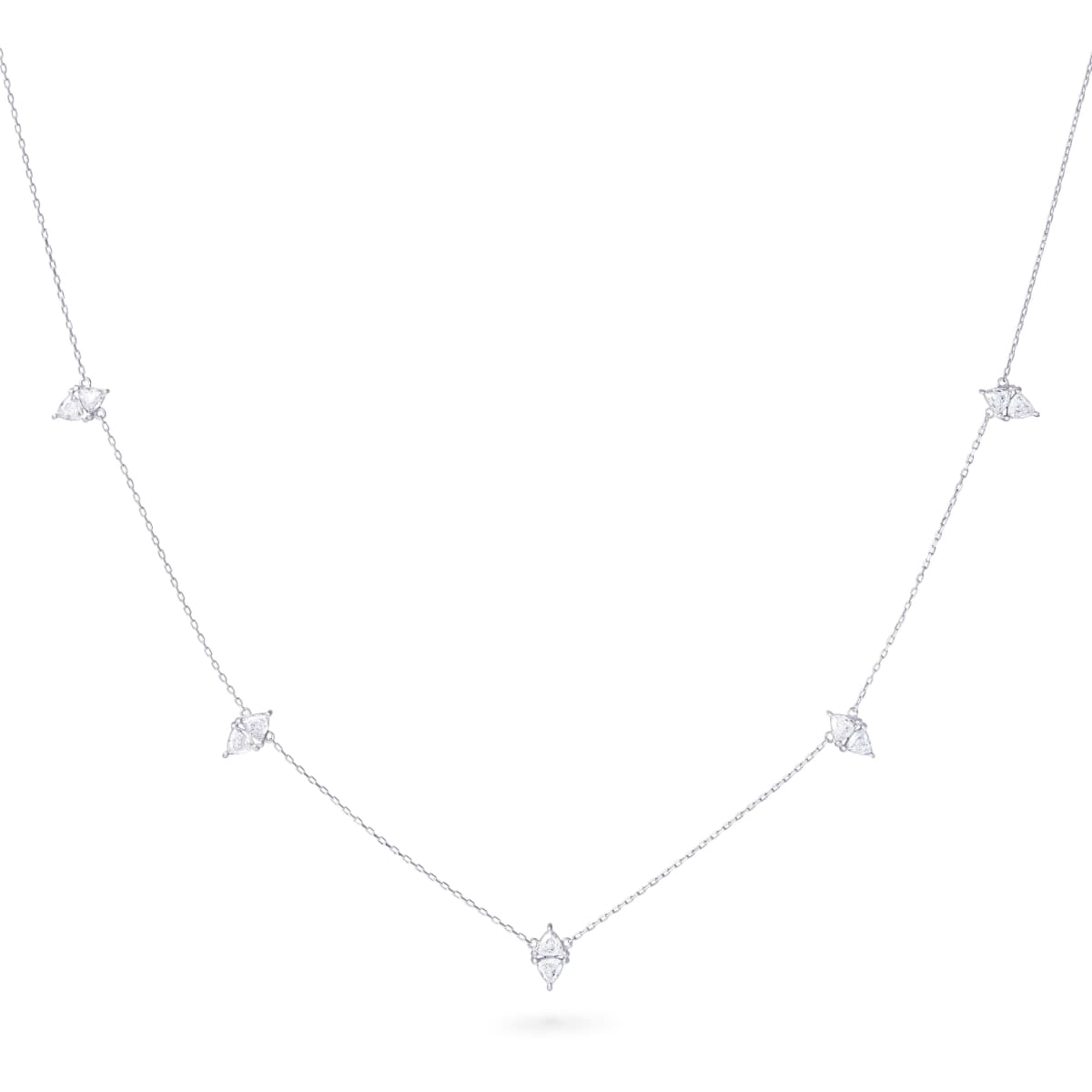 Collier cerf-volant diamants losanges