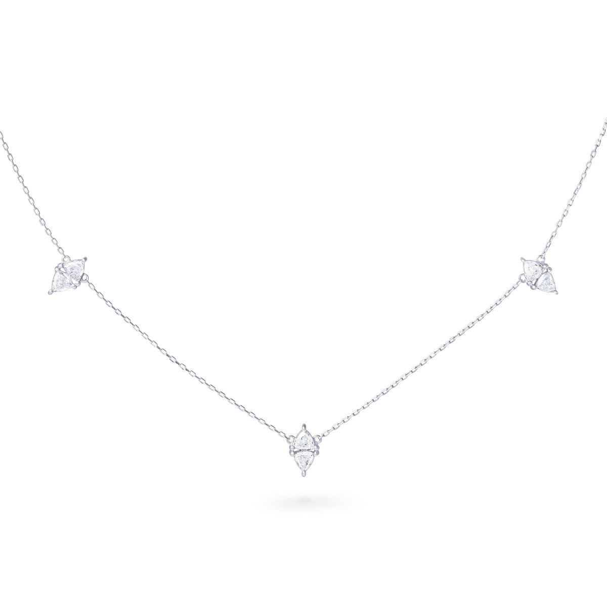 Collier cerf-volant diamants losanges