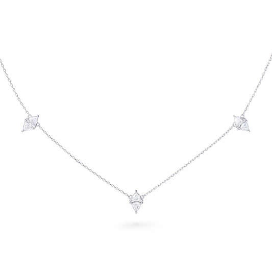 cerf-volant losange diamond station necklace 
