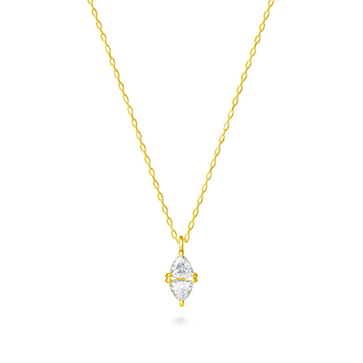 cerf-volant losange diamond necklace