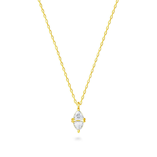 cerf-volant losange diamond necklace