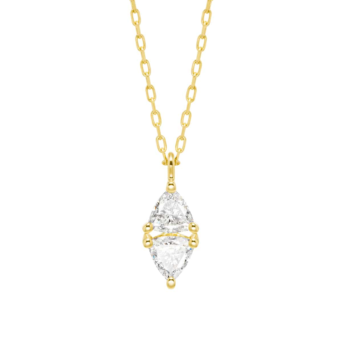 cerf-volant losange diamond necklace