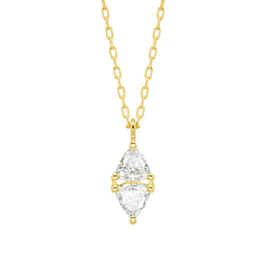 cerf-volant losange diamond necklace