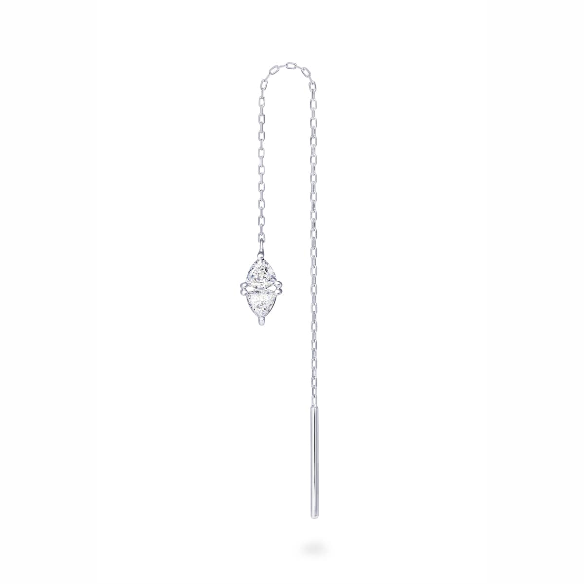 cerf-volant losange diamond chain earring