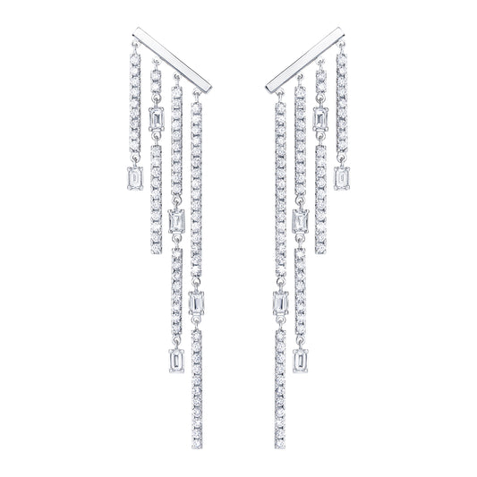 chandelier baguette grand  earrings