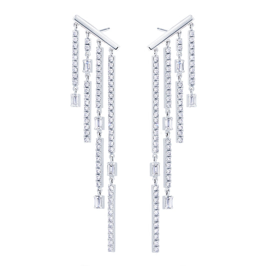 chandelier baguette grand  earrings