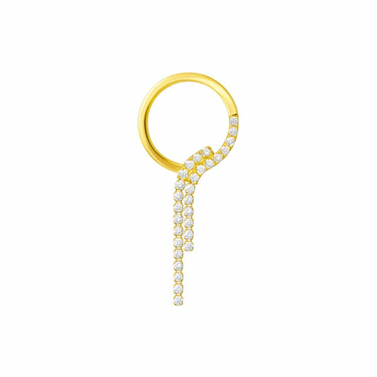 chandelier circle earring