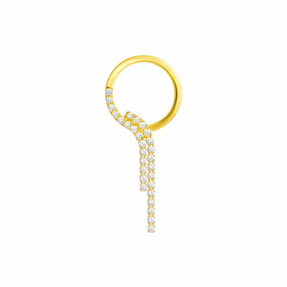 chandelier circle earring