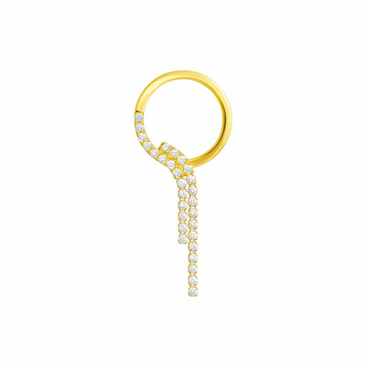 chandelier circle earring