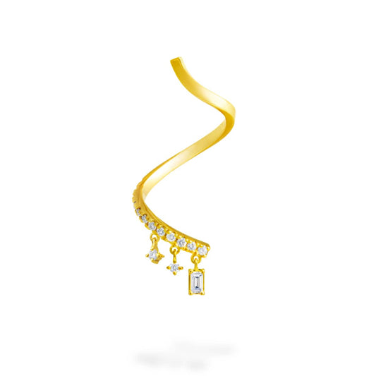 chandelier sway twist earring