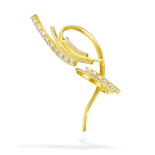 chandelier layered flare ear cuff