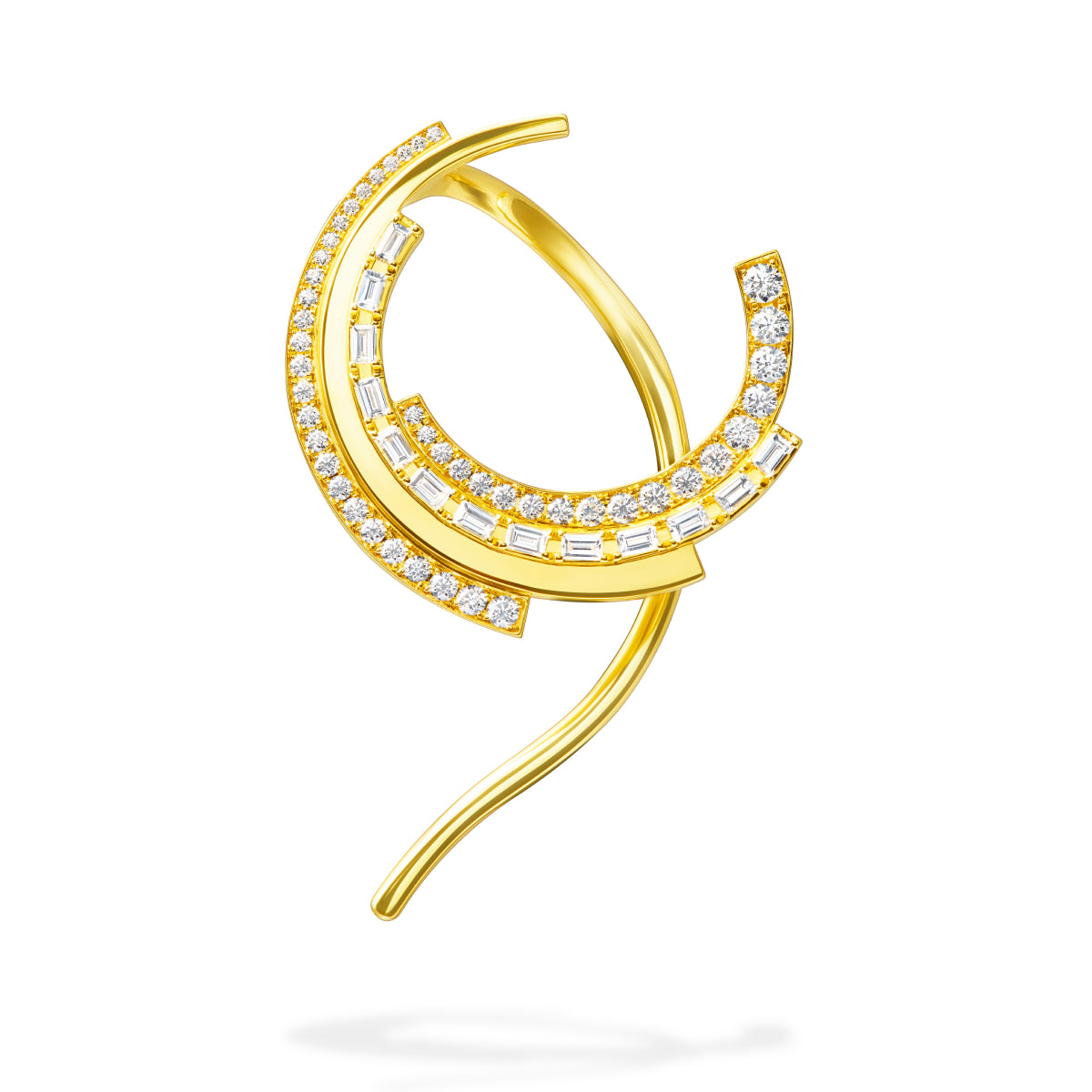 chandelier layered flare circle 耳骨夾
