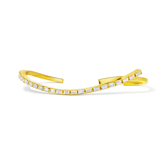 chandelier layered flare (baguette) bangle