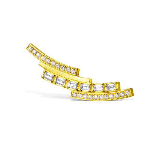 chandelier layered flare earring
