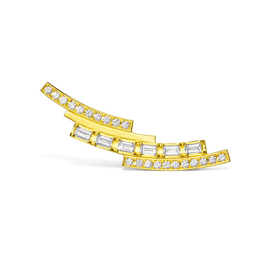 chandelier layered flare earring