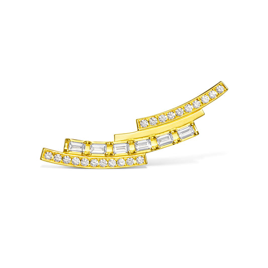 chandelier layered flare earring