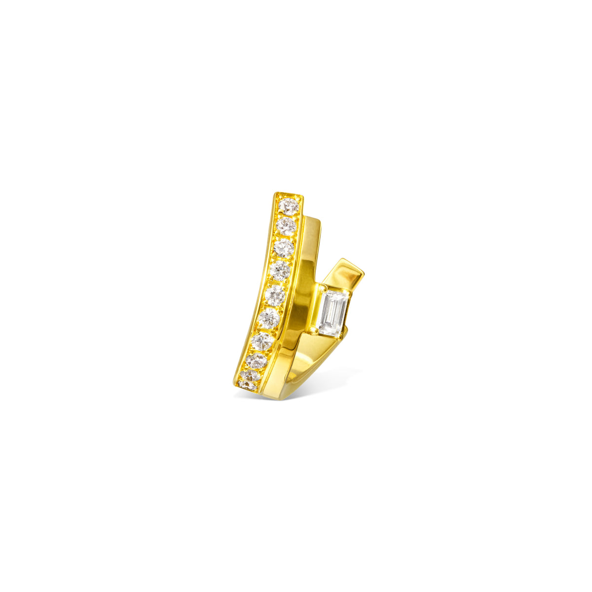 chandelier layered reflect solo earring