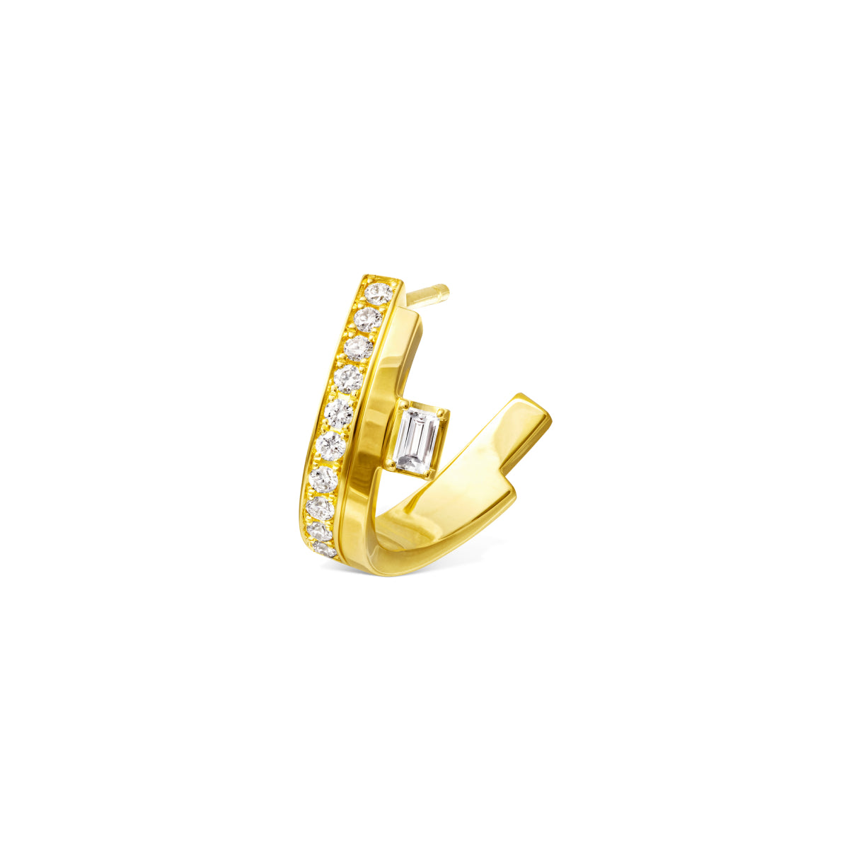chandelier layered reflect solo earring