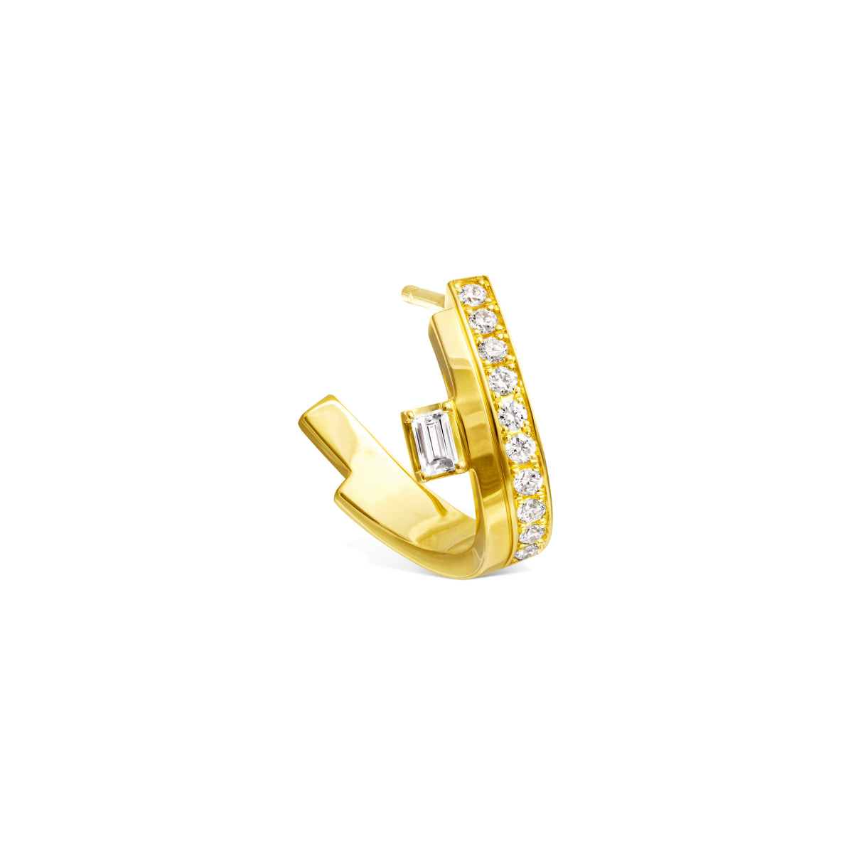 chandelier layered reflect solo earring