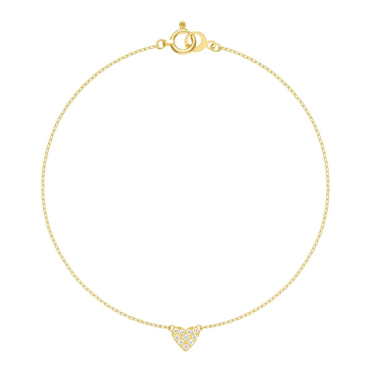 heart pavé bracelet 