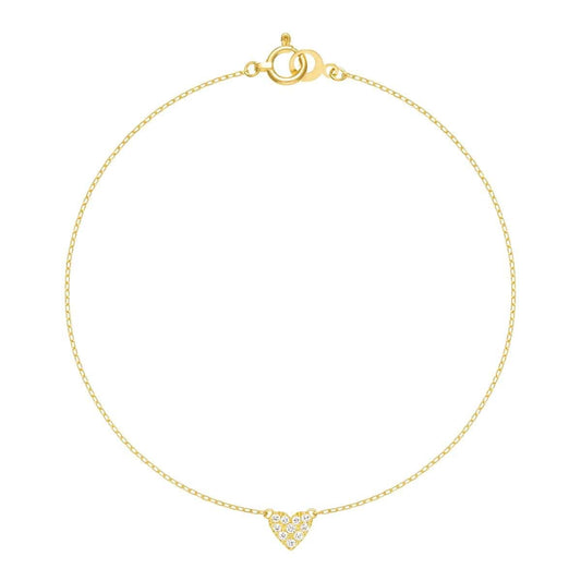 heart pavé bracelet 