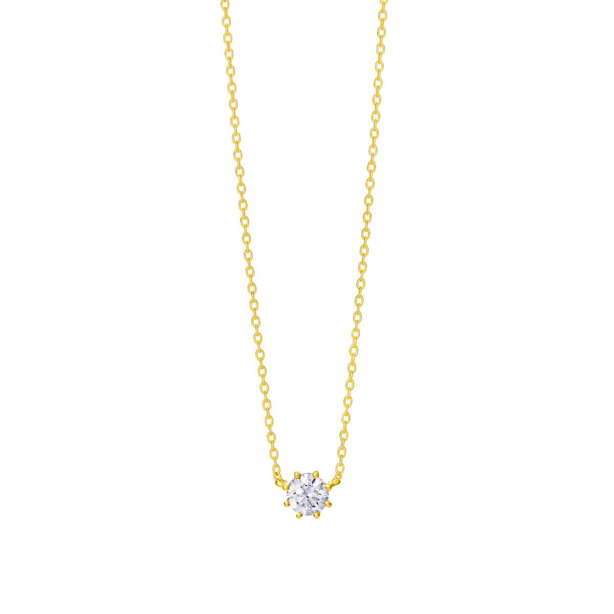 Saltia 圓形（0.15克拉數）項鍊