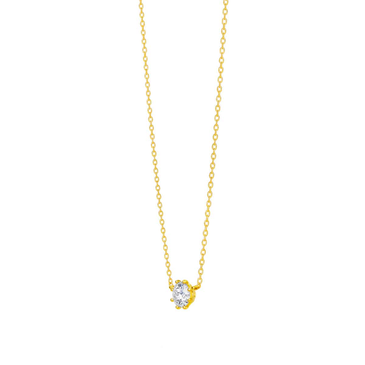 【極美品】AHKAH ソルティアラウンド ネックレス 18K ダイヤ0.15ct ソルティアラウンド（0.15カラット） ネックレス – AHKAH