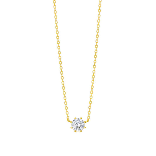solitaire round necklace  (0.25 ct) 