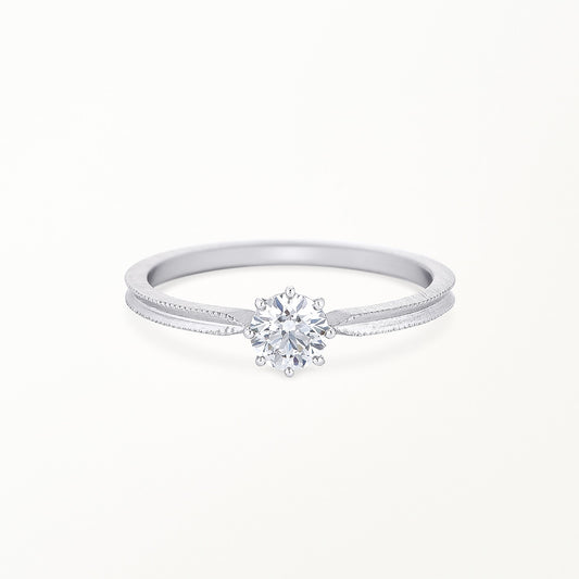 solitaire round ring
