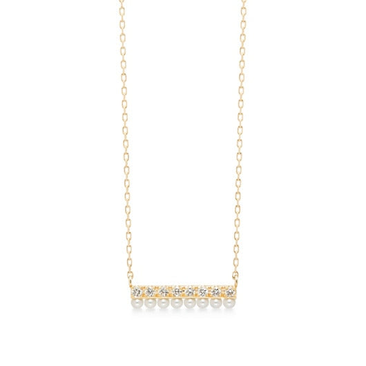 tina line pearl necklace