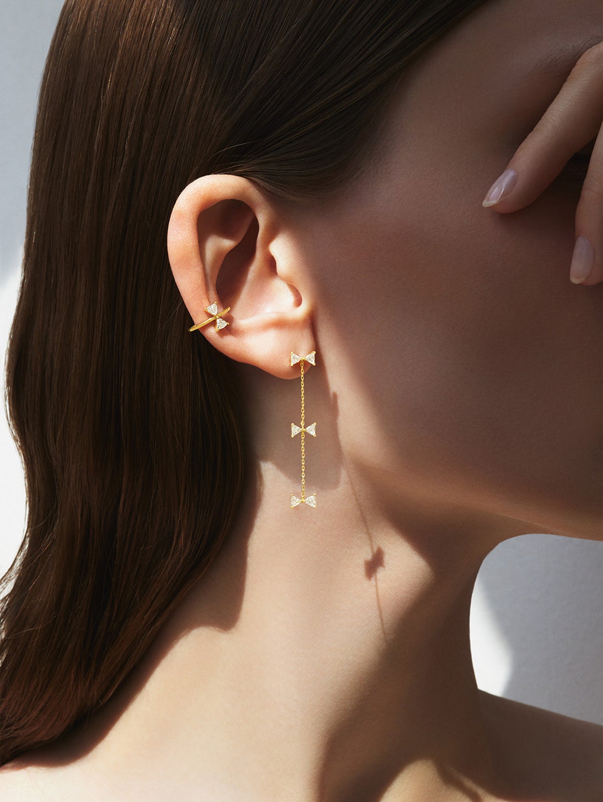 AHKAH セブロン パヴェ ピアス 片耳用 セブロンパヴェ ピアス | AHKAH / アーカー | 【公式