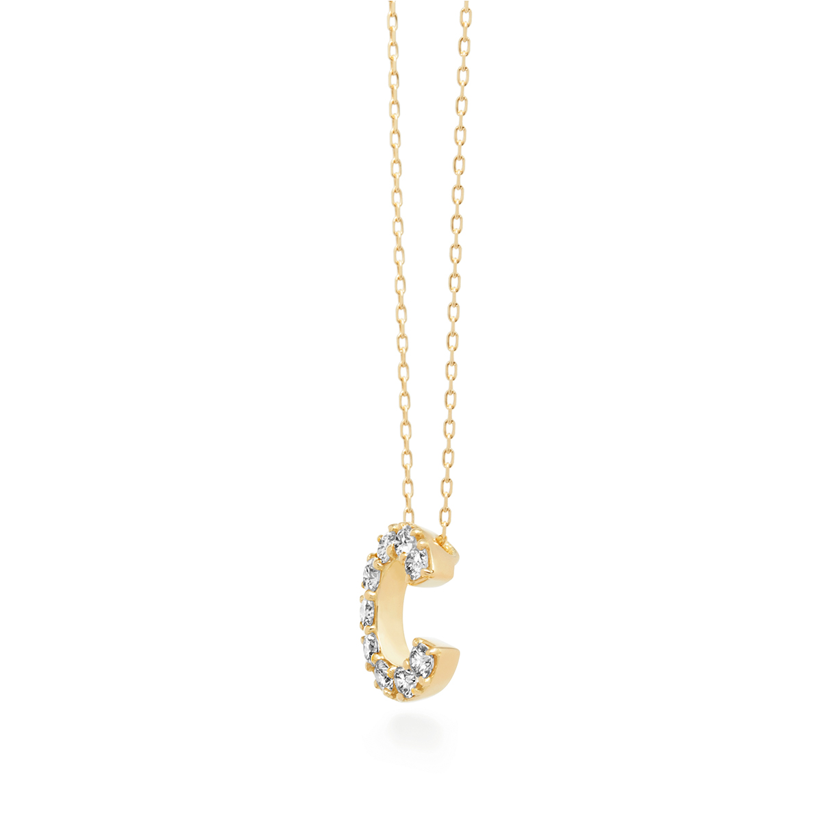 première étoile initial necklace C