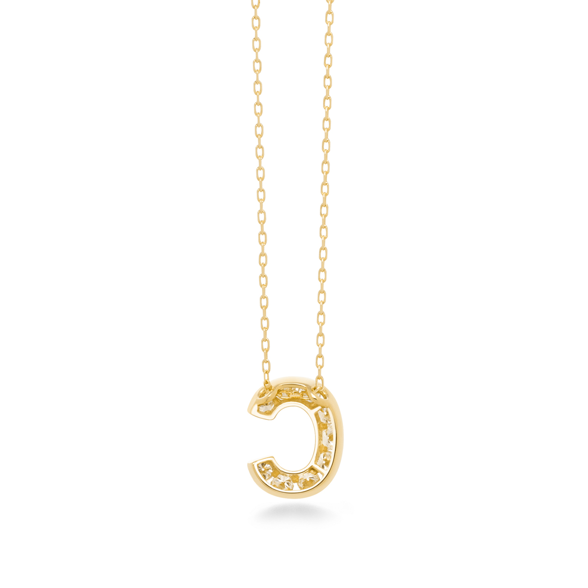 première étoile initial necklace C