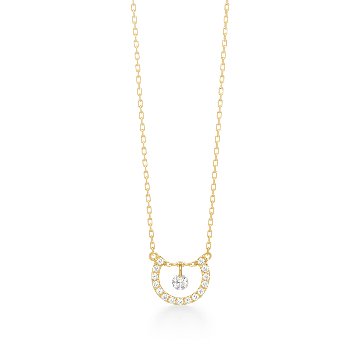 bindu arch diamond necklace