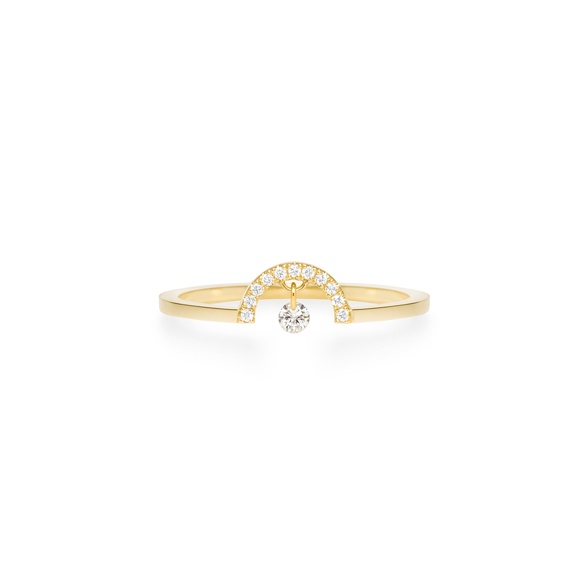 bindu arch diamond ring