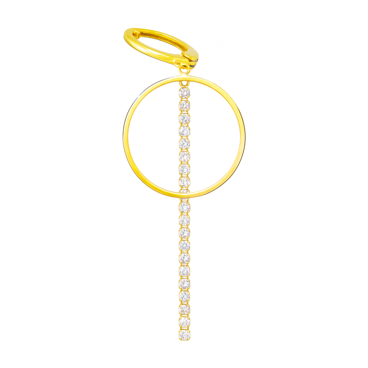 Clip d&#39;oreille chandelier hoop