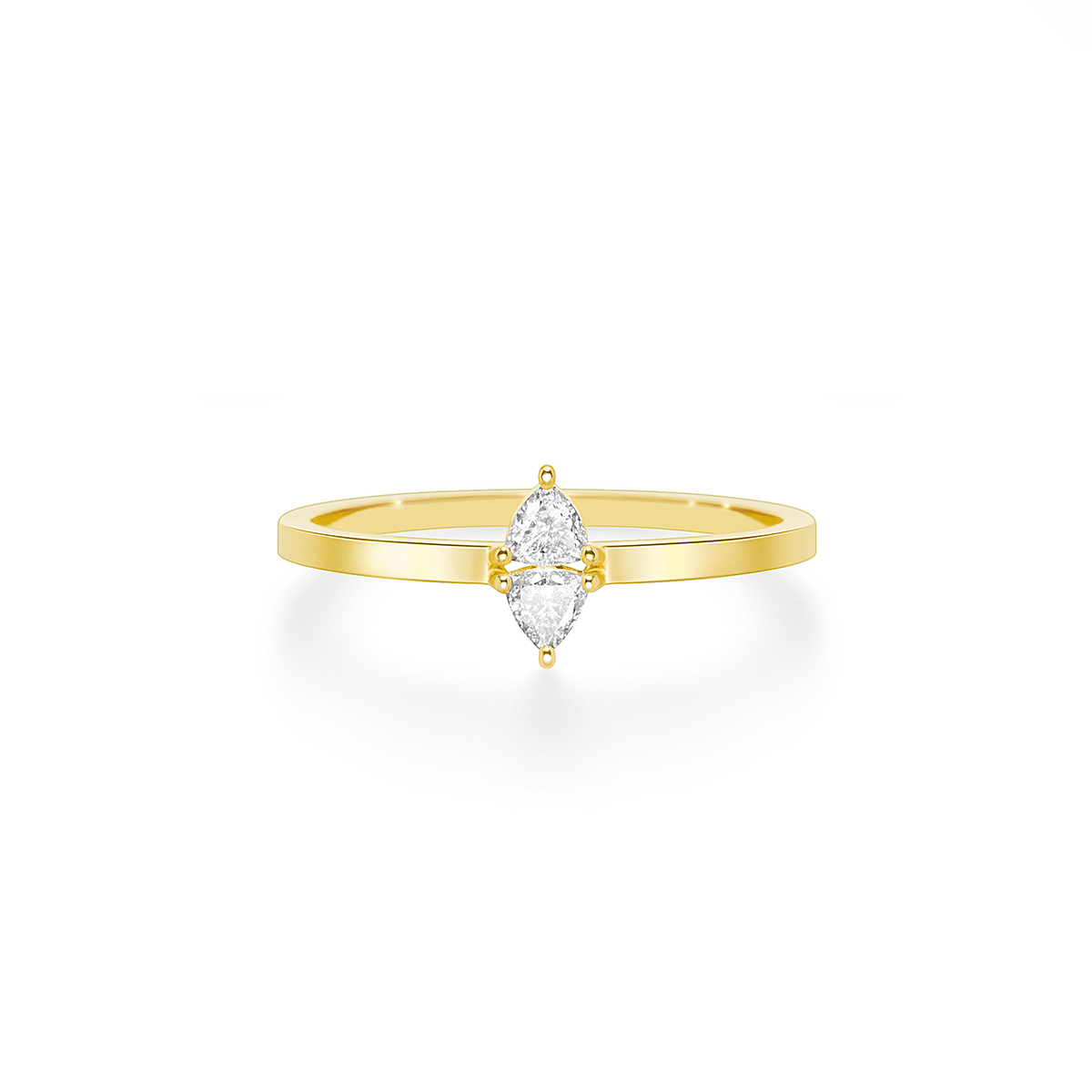 Bague cerf-volant losange diamond