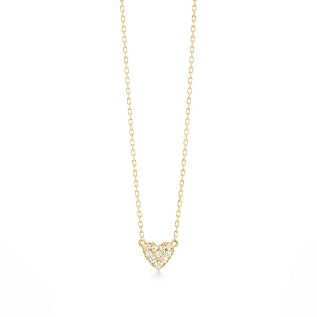 Collier heart pavé (0,05ct)