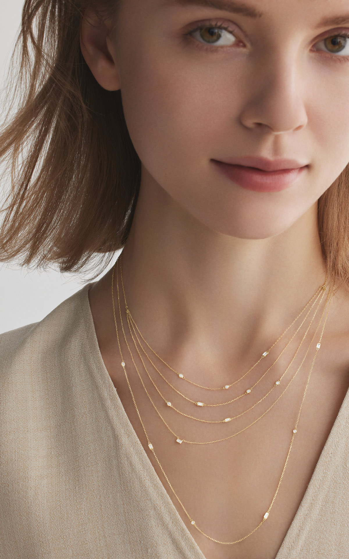 nudity grand layered necklace